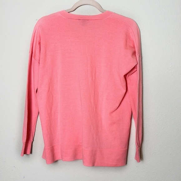 J. Crew 100% Merino Wool V-Neck Lightweight Pullover Sweater size XS - Picture 3 of 11